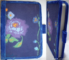 Blumen Dichtung Notizbuch, blau Notizbuch, 96p-Papier