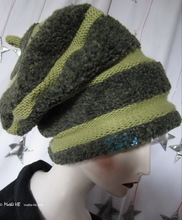 Mütze, anisgrüner und kakigrün, Unisex Hut, L-XL